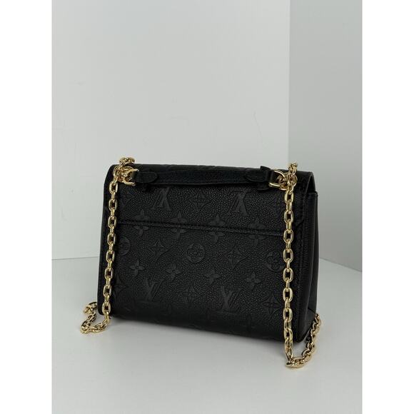 Louis Vuitton Vavin Shoulder Bag BB Black Empriente Leather - Picture 2 of 16